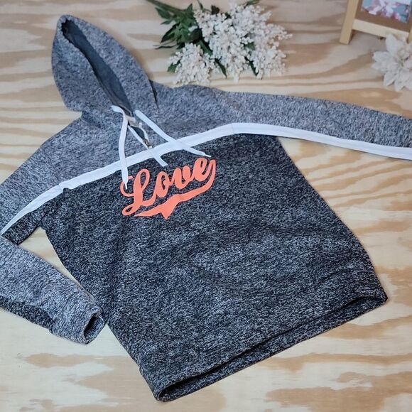 Bobbie Brooks Tops - ‎Bobbie Brooks "Love" Hoodie Sweatshirt